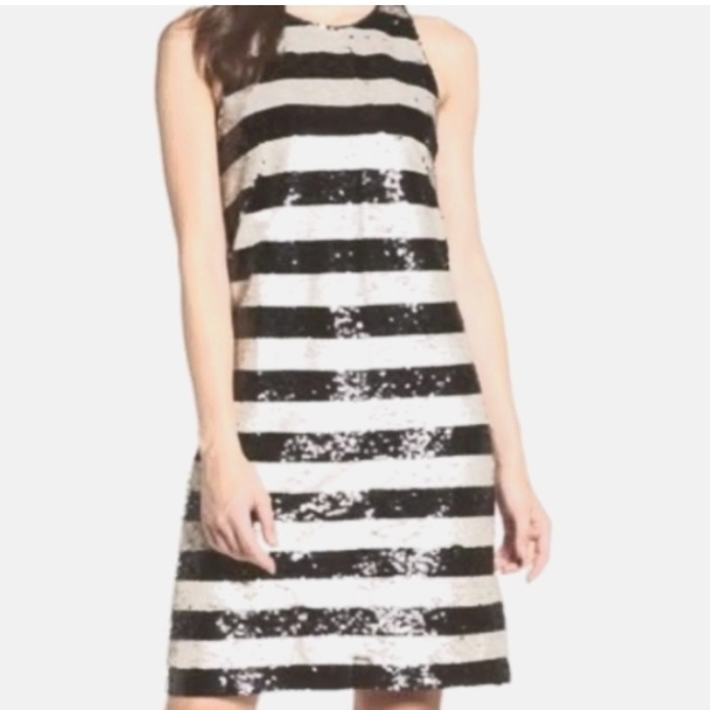 195. NWT by Eliza J-Reversible Sequins  Sleeveless Dress!-Couture Ladies!! Sz 14